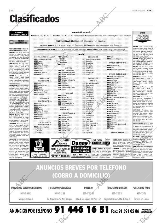 ABC CORDOBA 10-04-2003 página 68