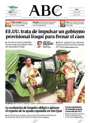 ABC MADRID 11-04-2003 página 1