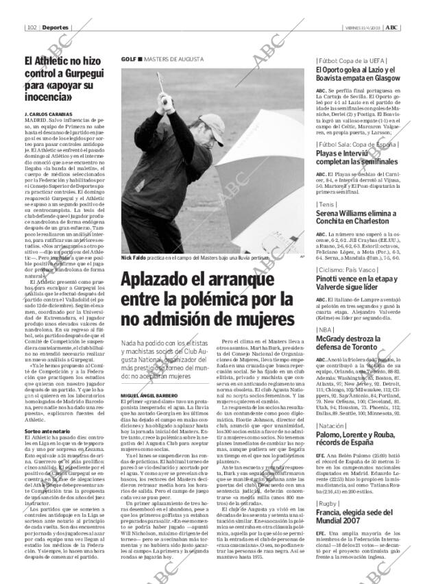 ABC MADRID 11-04-2003 página 102