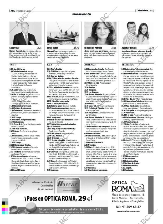 ABC MADRID 11-04-2003 página 111