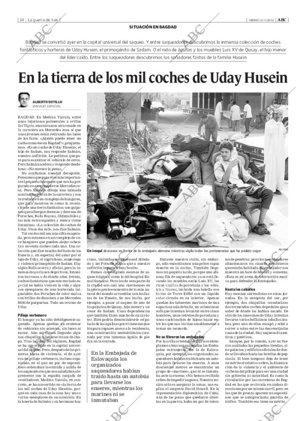 ABC MADRID 11-04-2003 página 14