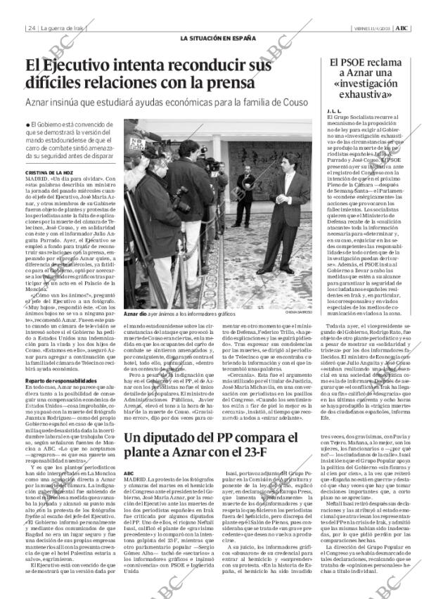 ABC MADRID 11-04-2003 página 24