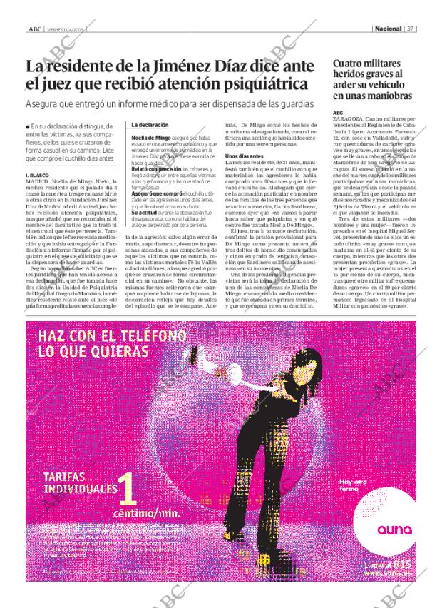 ABC MADRID 11-04-2003 página 37