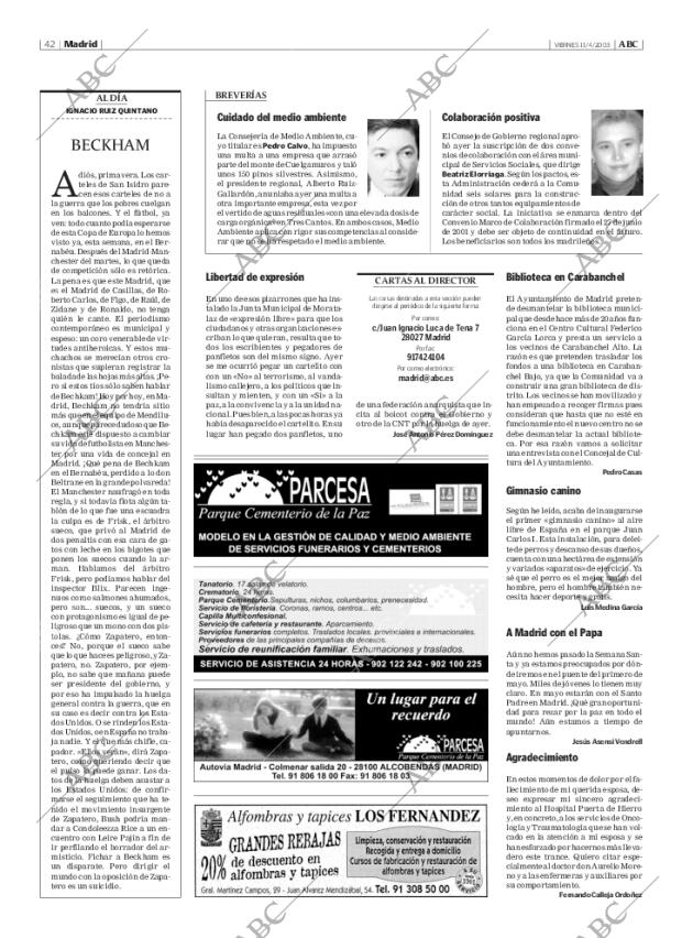 ABC MADRID 11-04-2003 página 42