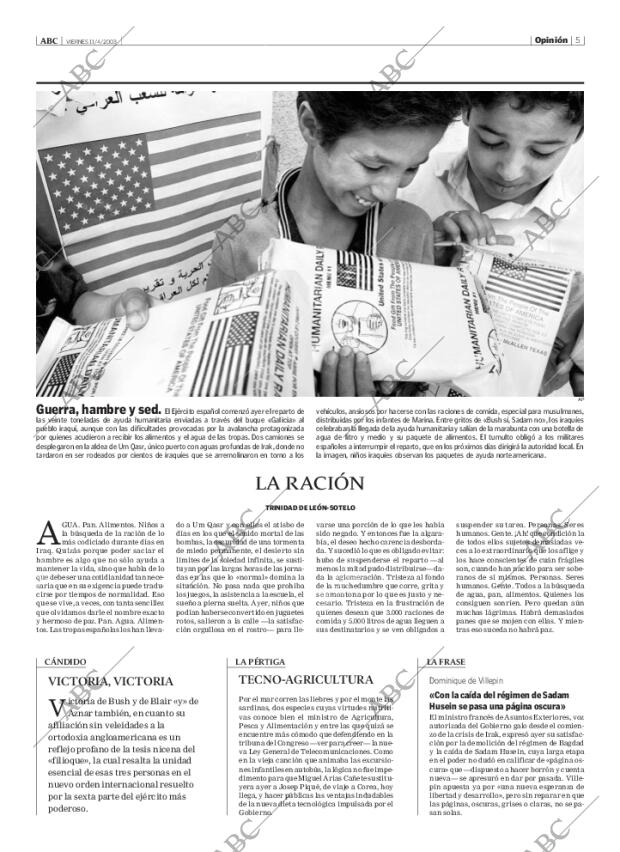 ABC MADRID 11-04-2003 página 5
