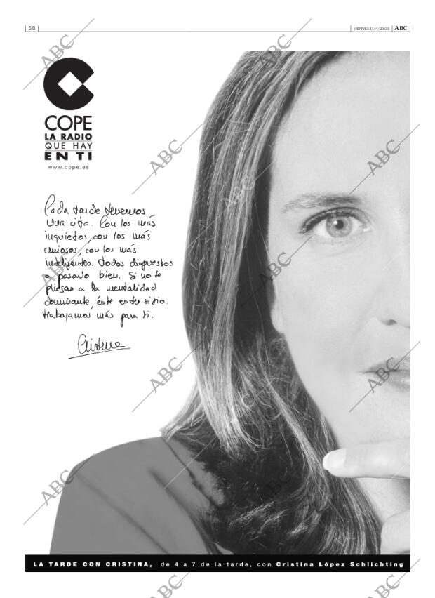 ABC MADRID 11-04-2003 página 58
