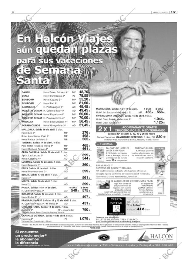 ABC MADRID 11-04-2003 página 6