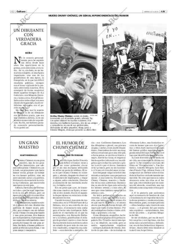 ABC MADRID 11-04-2003 página 62
