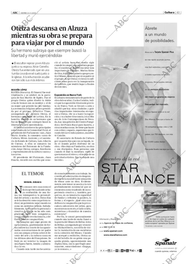 ABC MADRID 11-04-2003 página 63