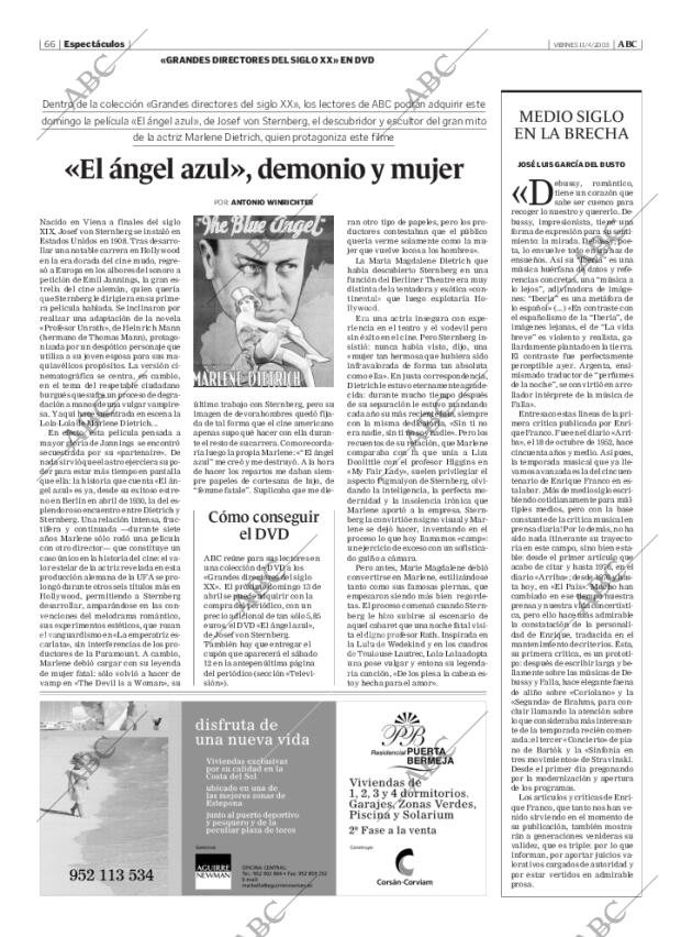 ABC MADRID 11-04-2003 página 66