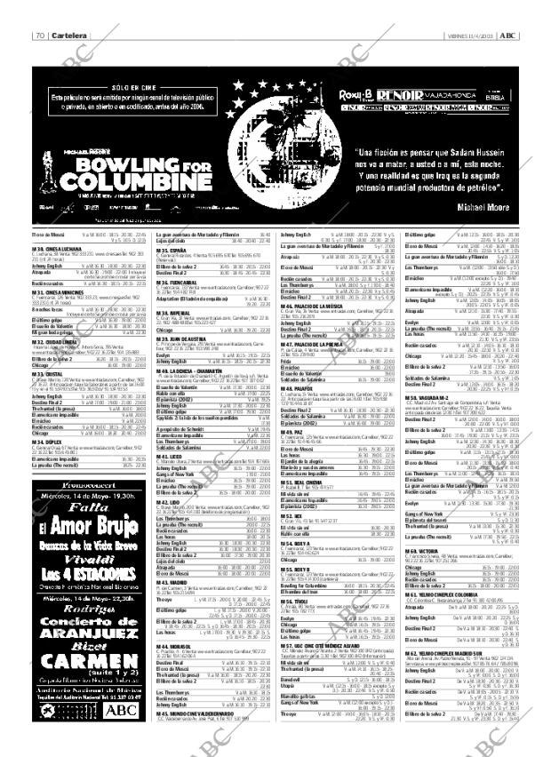 ABC MADRID 11-04-2003 página 70