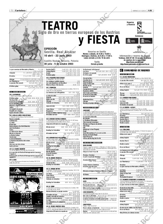 ABC MADRID 11-04-2003 página 72