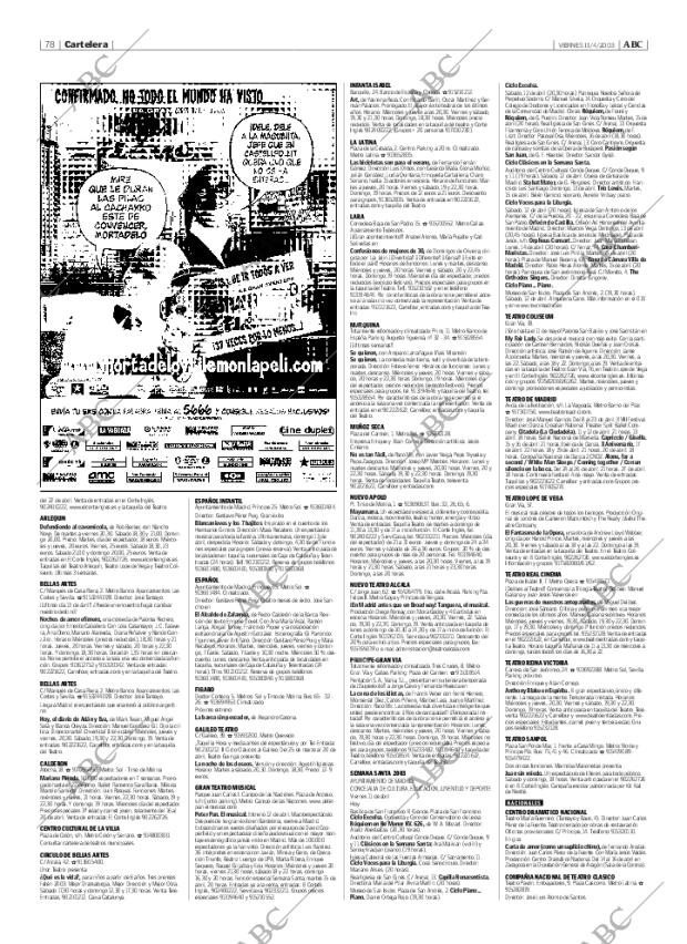 ABC MADRID 11-04-2003 página 78