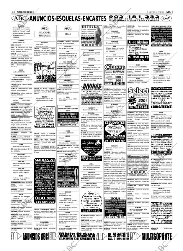 ABC MADRID 11-04-2003 página 88