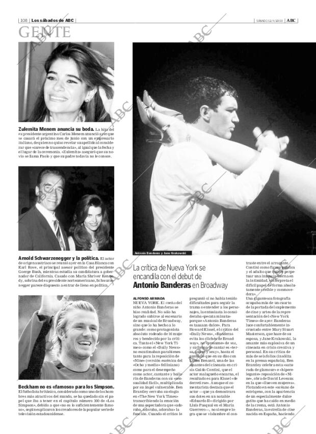 ABC MADRID 12-04-2003 página 108