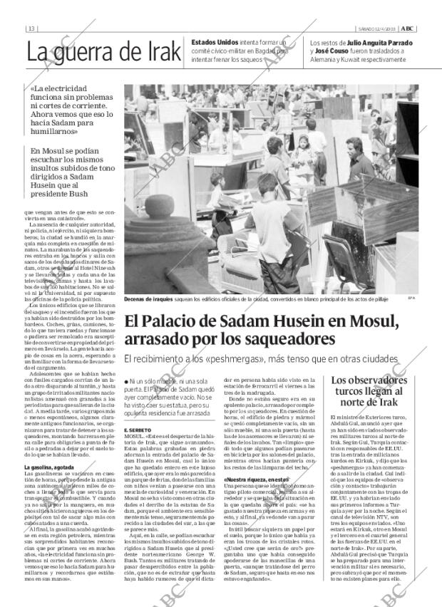 ABC MADRID 12-04-2003 página 13