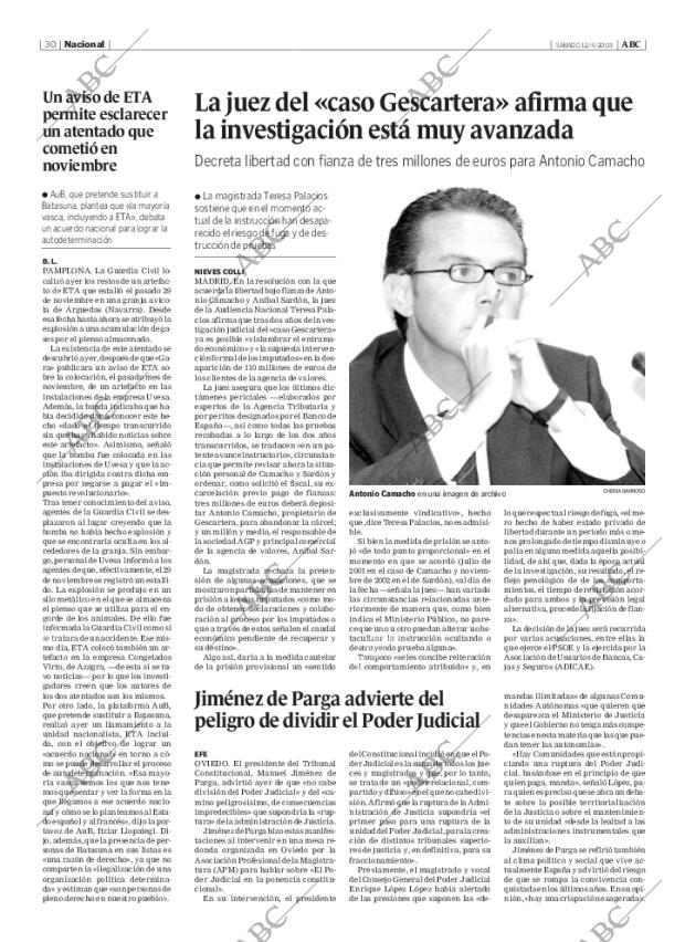 ABC MADRID 12-04-2003 página 30