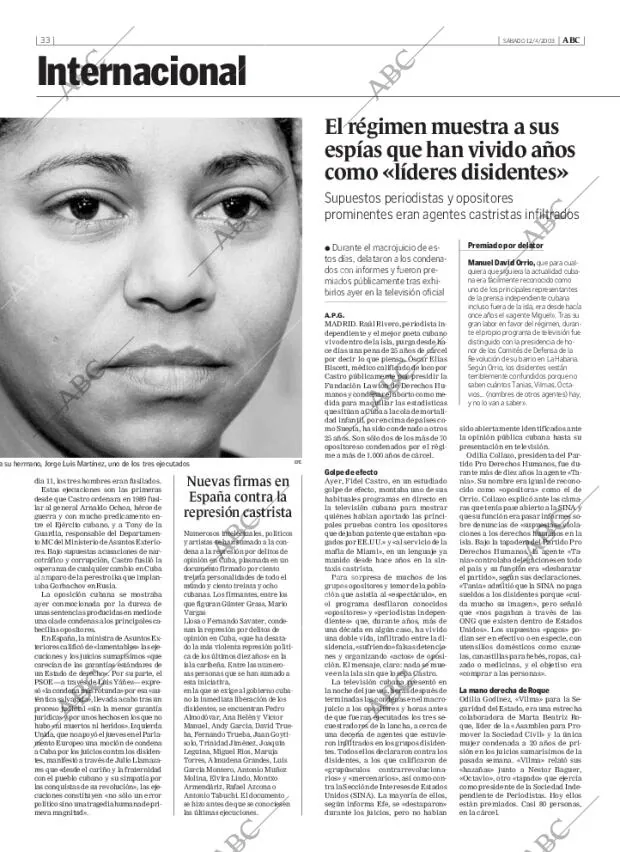 ABC MADRID 12-04-2003 página 33