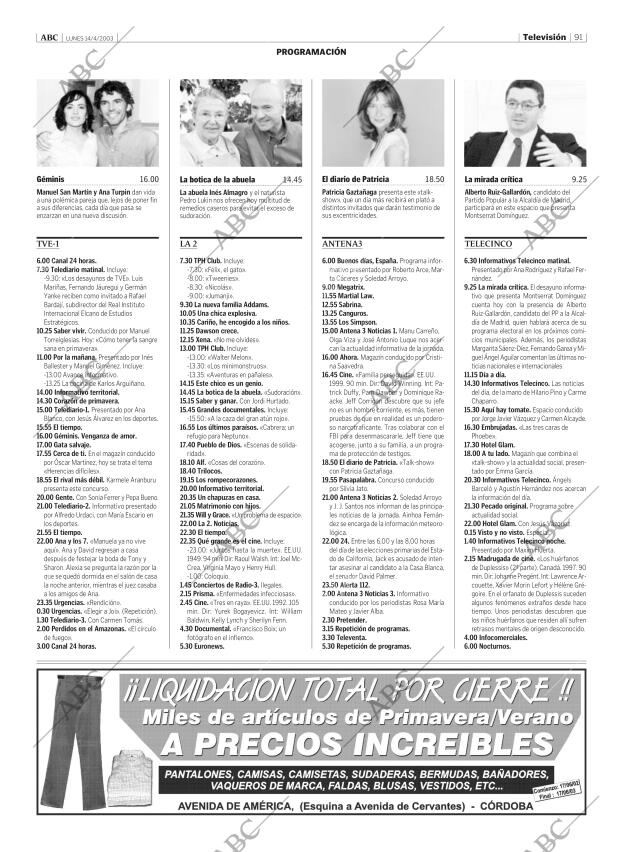 ABC CORDOBA 14-04-2003 página 91
