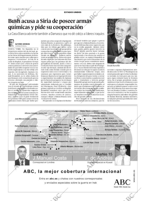 ABC MADRID 14-04-2003 página 17