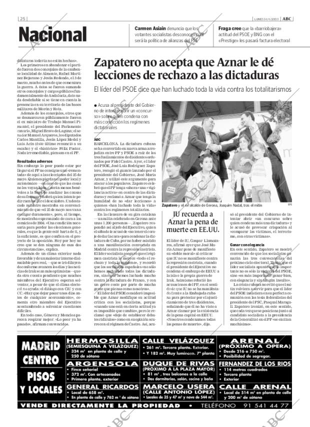 ABC MADRID 14-04-2003 página 25