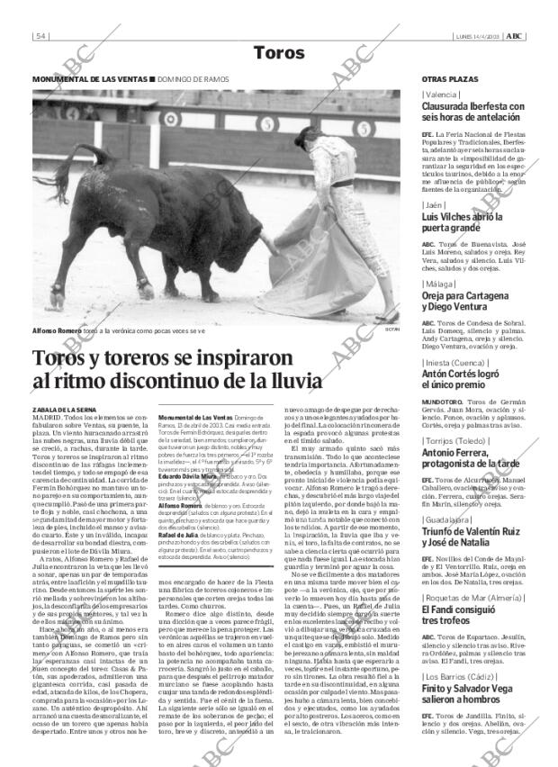 ABC MADRID 14-04-2003 página 54