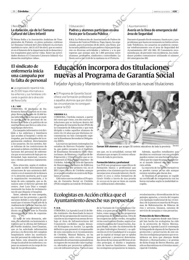 ABC CORDOBA 15-04-2003 página 36