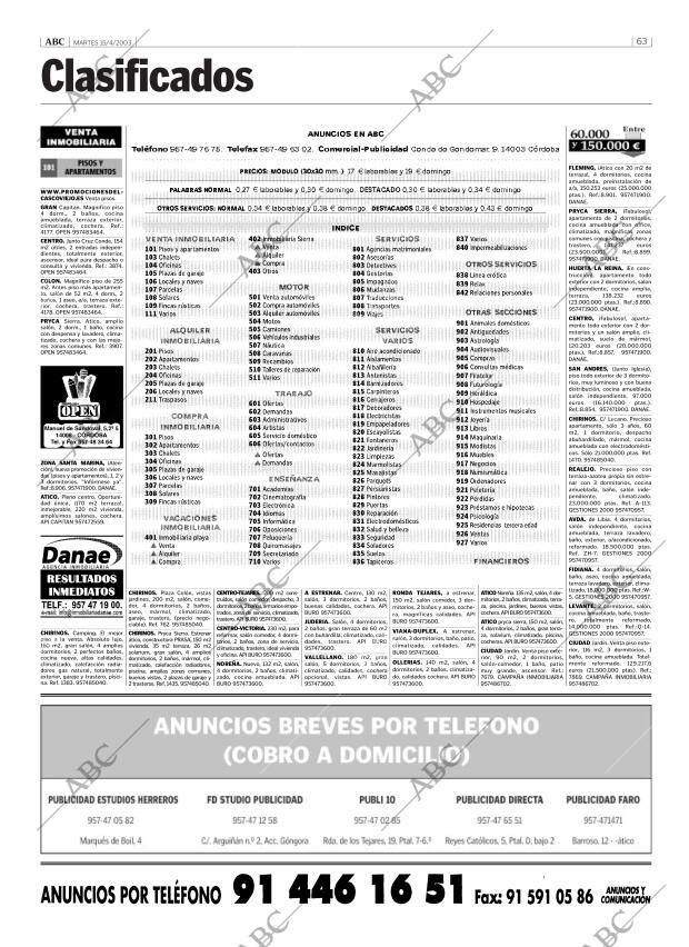 ABC CORDOBA 15-04-2003 página 63