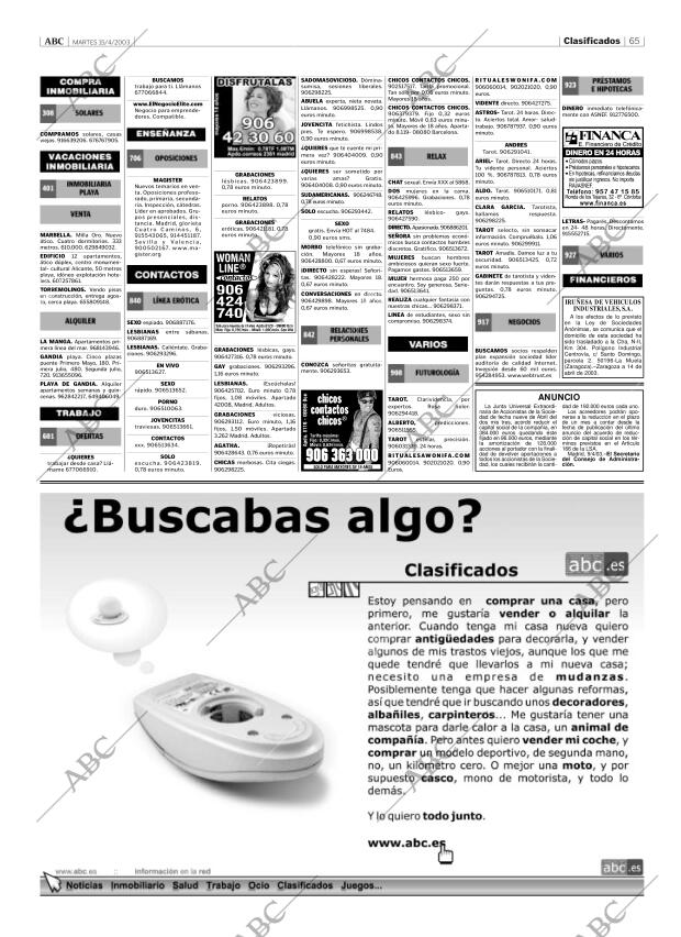 ABC CORDOBA 15-04-2003 página 65