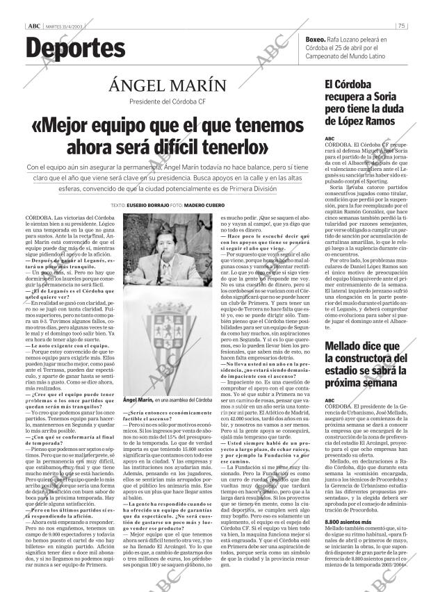 ABC CORDOBA 15-04-2003 página 75