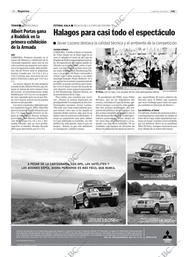 ABC CORDOBA 15-04-2003 página 80