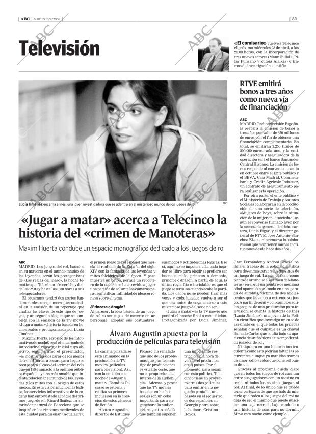 ABC CORDOBA 15-04-2003 página 83