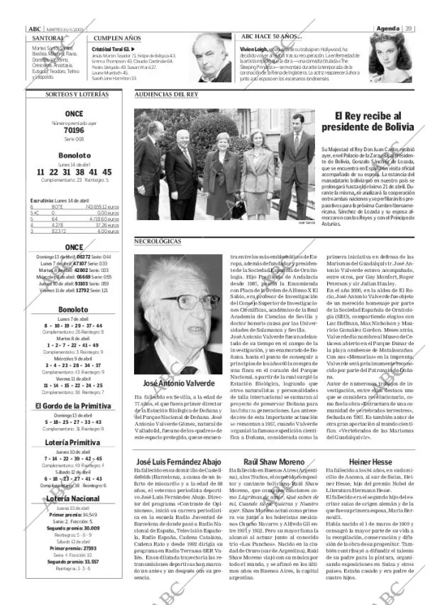 ABC MADRID 15-04-2003 página 39