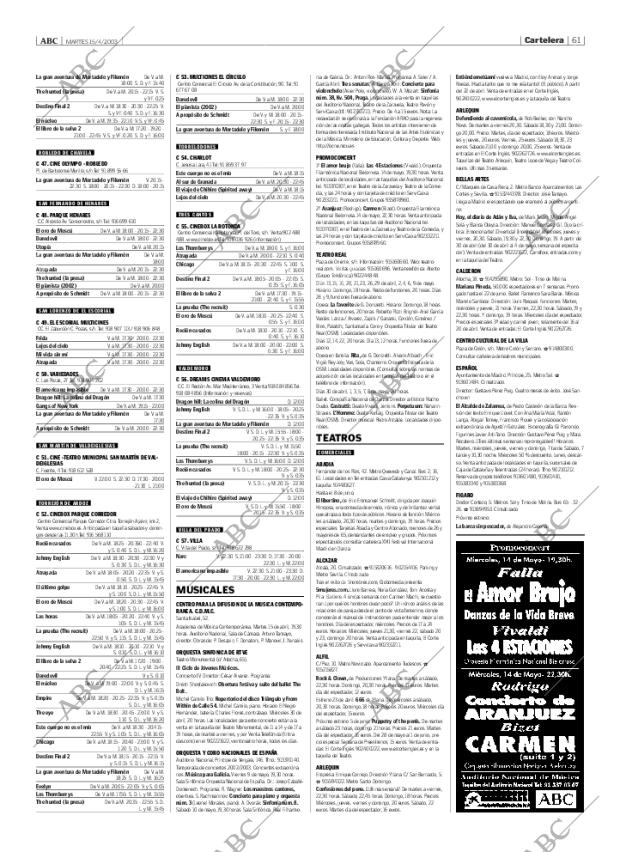 ABC MADRID 15-04-2003 página 61