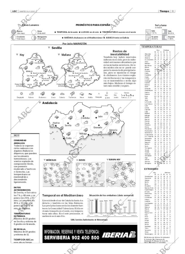 ABC SEVILLA 15-04-2003 página 31