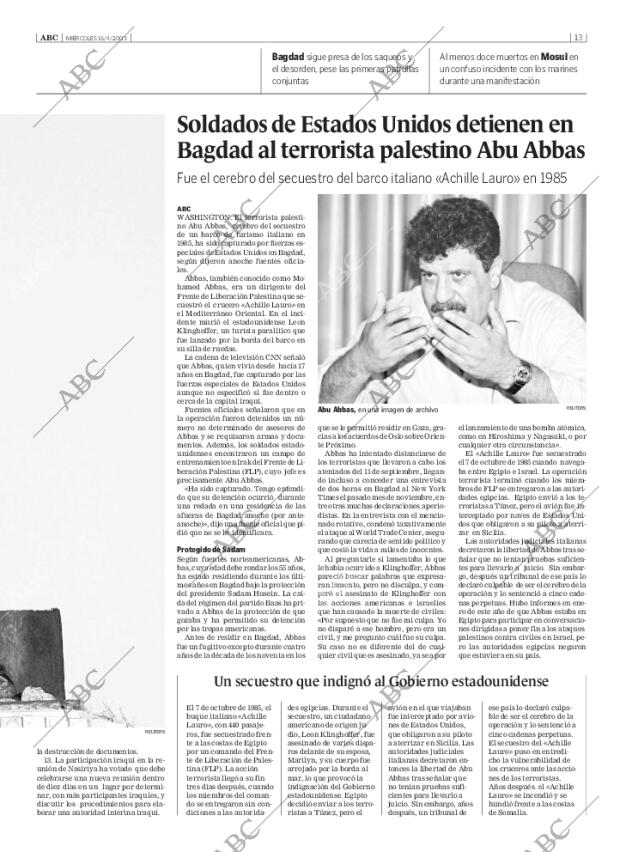 ABC SEVILLA 16-04-2003 página 13