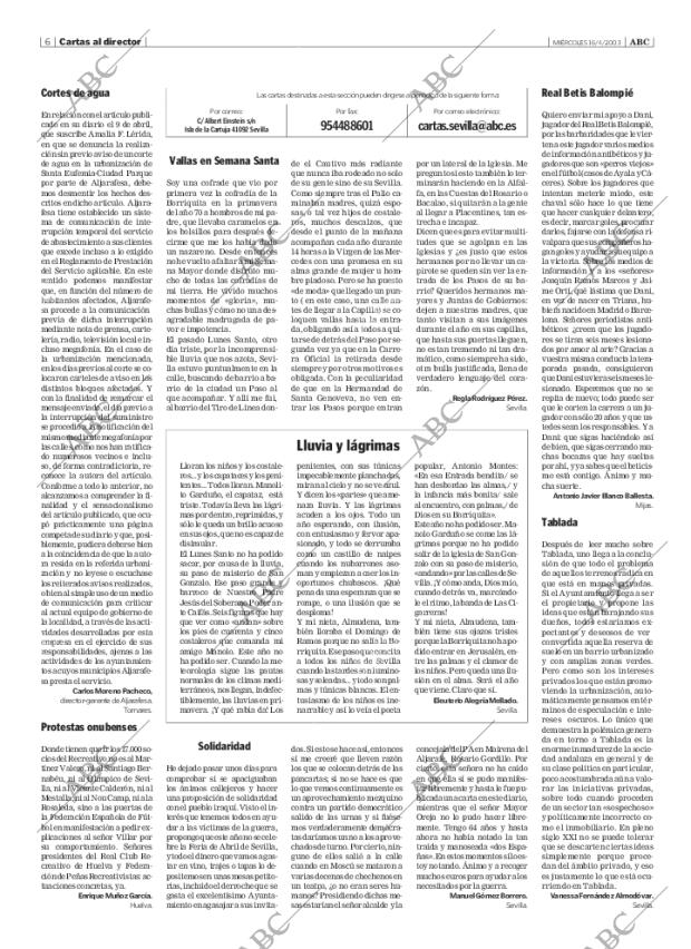 ABC SEVILLA 16-04-2003 página 6