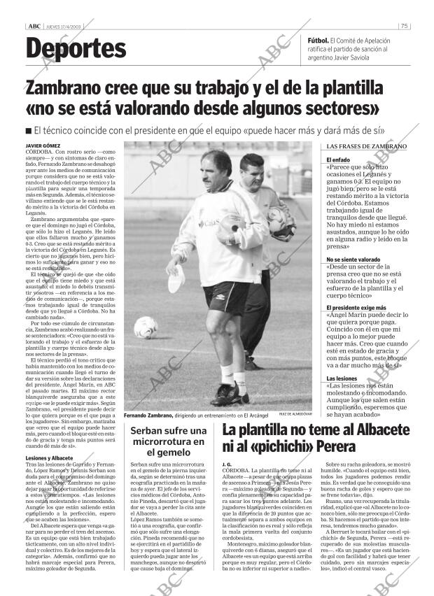 ABC CORDOBA 17-04-2003 página 75