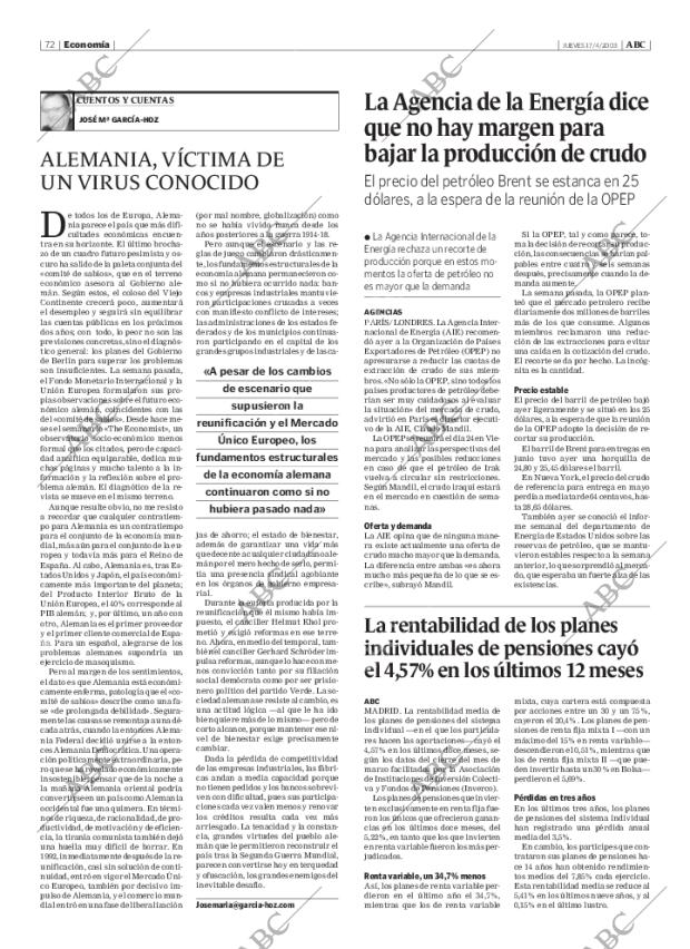 ABC MADRID 17-04-2003 página 72