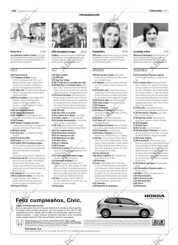 ABC CORDOBA 23-04-2003 página 99