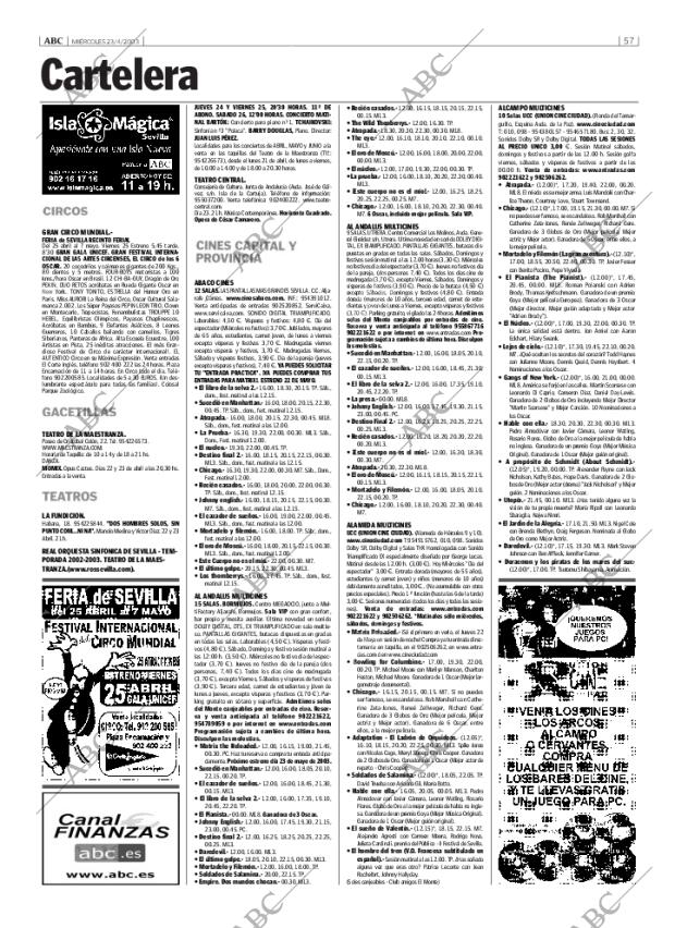 ABC SEVILLA 23-04-2003 página 57