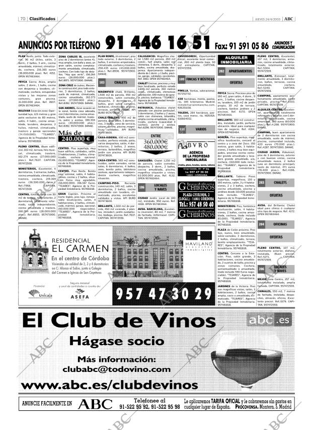 ABC CORDOBA 24-04-2003 página 70