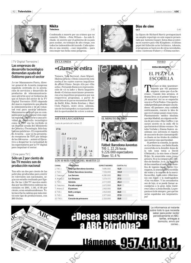 ABC CORDOBA 24-04-2003 página 92