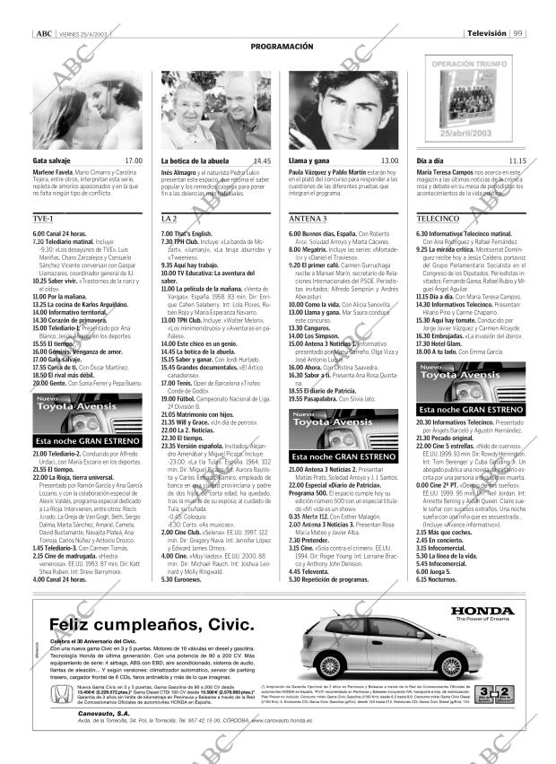 ABC CORDOBA 25-04-2003 página 99