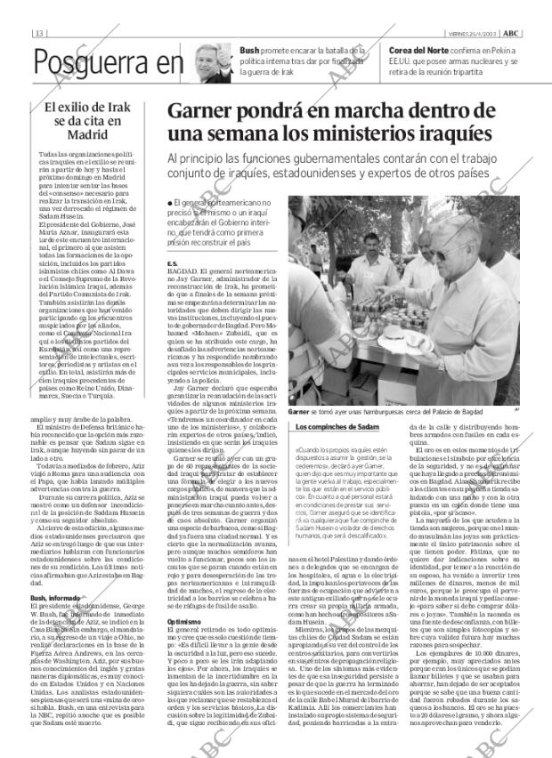 ABC MADRID 25-04-2003 página 13