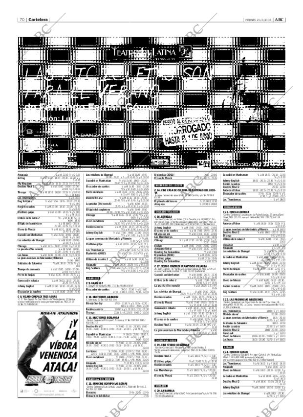 ABC MADRID 25-04-2003 página 70