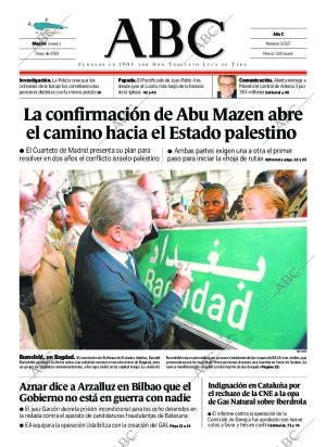 ABC MADRID 01-05-2003 página 1