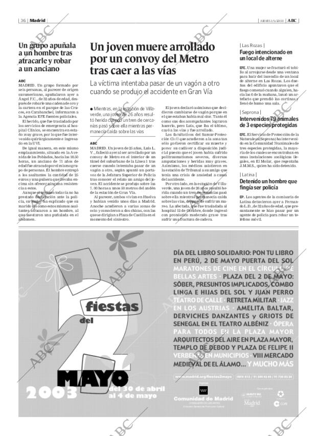 ABC MADRID 01-05-2003 página 36