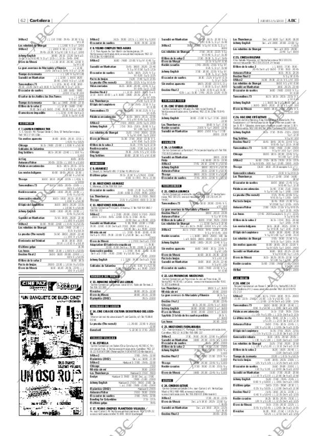 ABC MADRID 01-05-2003 página 62