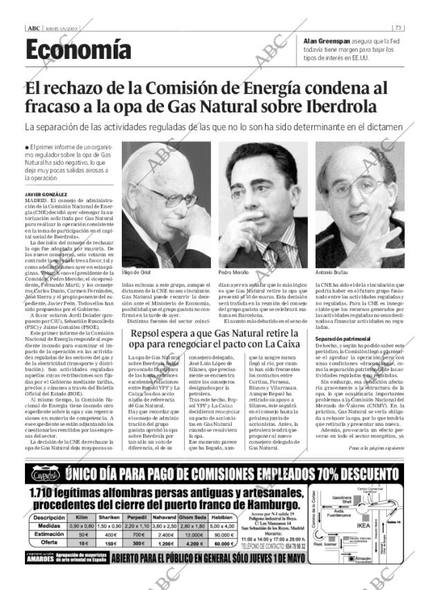 ABC MADRID 01-05-2003 página 73